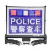 警察临检发光警示牌价格 led伸缩警示牌厂家